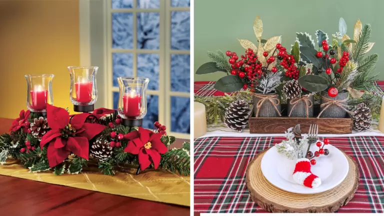 41 Christmas Dining Table Centerpiece Ideas for 2024