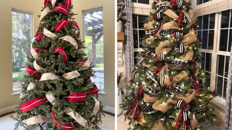 42 Christmas Tree Ribbon Decorating Ideas for 2024