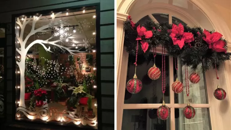 27 Beautiful Christmas Window Ideas for Indoor and Outdoor