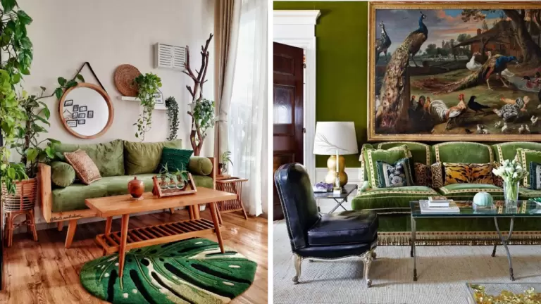 32 Stunning Green Couch Living Room Ideas for a Trendy Space