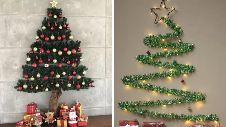 42 Trendy Wall Christmas Tree Ideas for Your Home in 2024