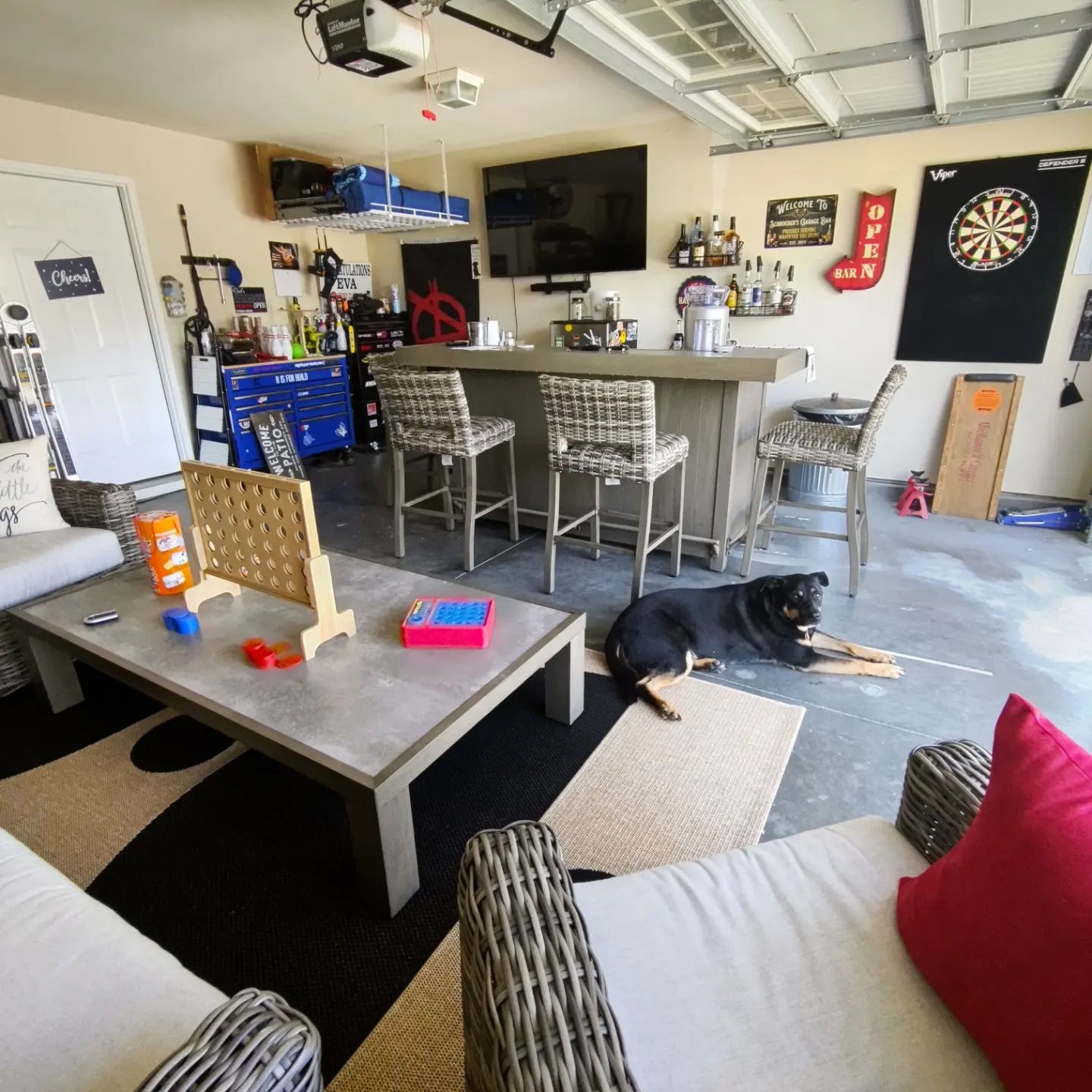 32 Fun Garage Hangout Ideas - Addicted To Organization