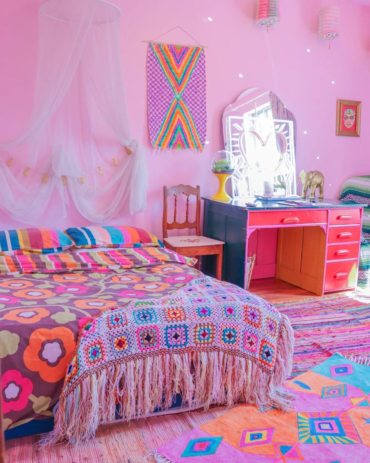 52 Stunning Pink Bedroom Ideas That Wow - Addicted To Organization