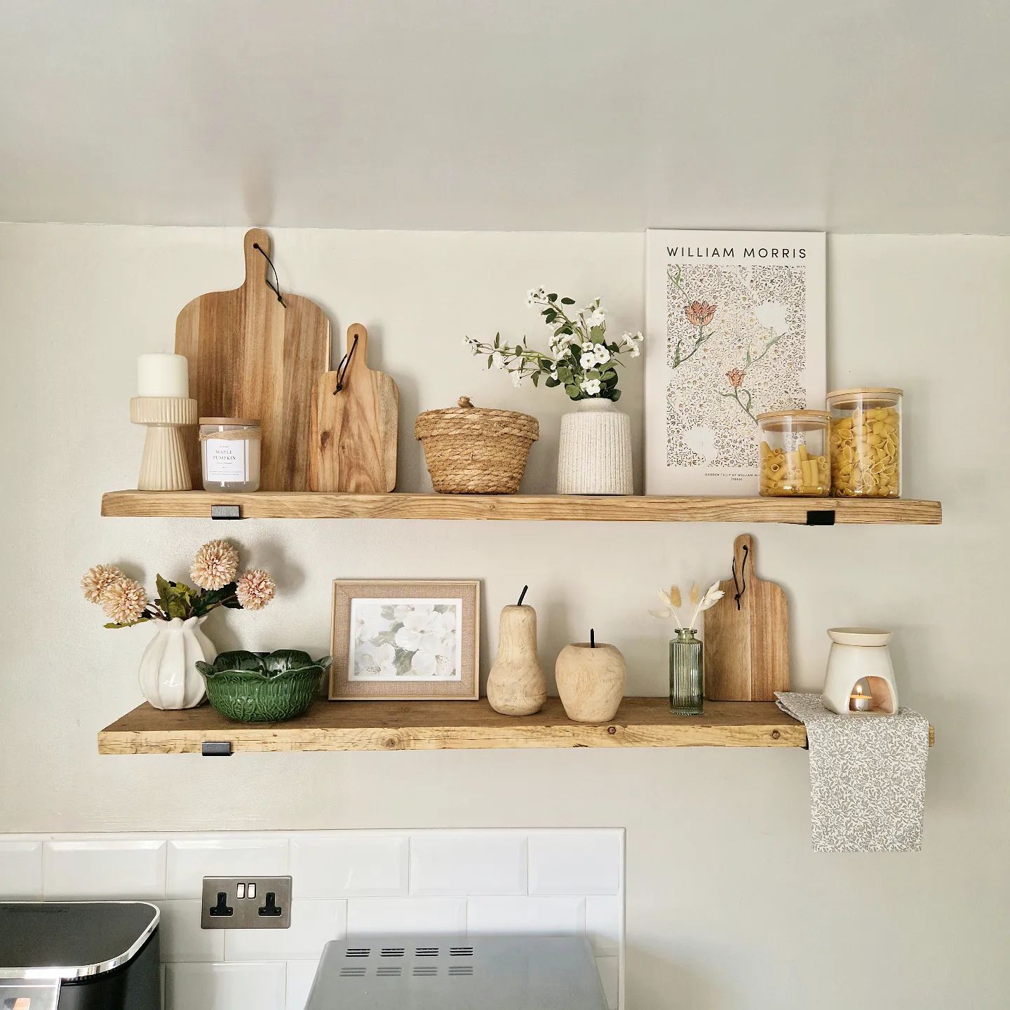 44 Kitchen Shelf Decor Ideas to Try Now - Addicted To Organization