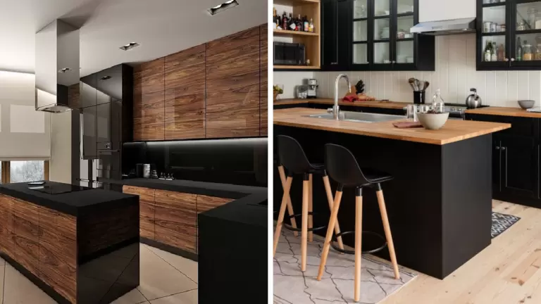 34 Black and Wood Kitchen Ideas for Modern Homes