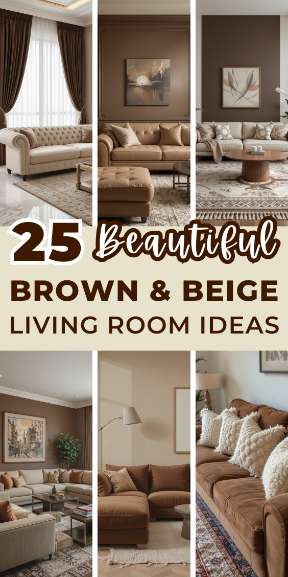 25 Brown and Beige Living Room Ideas That Wow Addicted To Organization