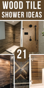 21 Beautiful Wood Tile Shower Ideas That Wow - Addicted To Organization