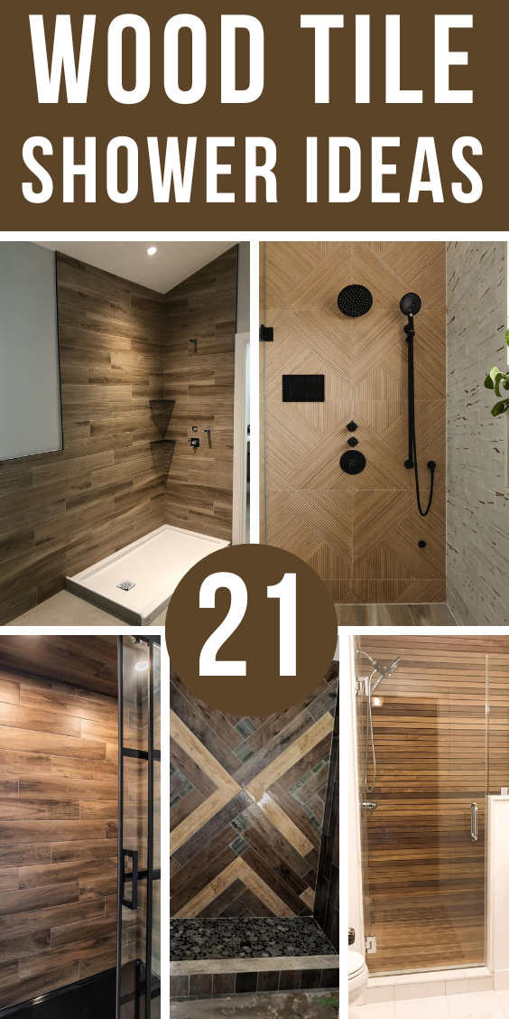 21 Beautiful Wood Tile Shower Ideas That Wow - Addicted To Organization