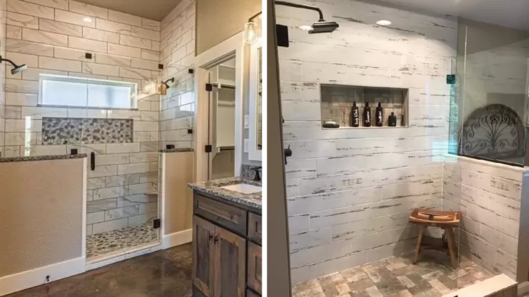 27 Farmhouse Walk-In Shower Ideas