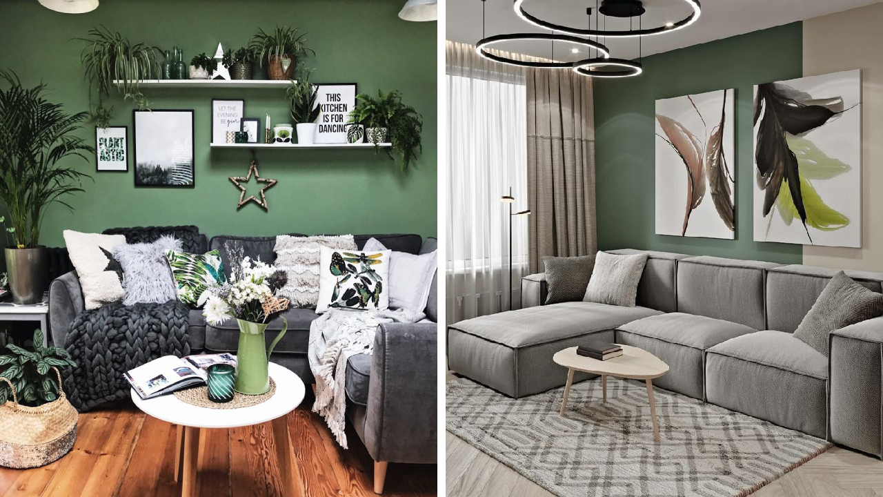 27 Grey and Green Living Room Ideas That Wow - Addicted To Organization