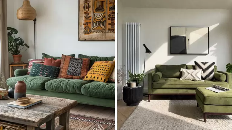 29 Olive Green Sofa Living Room Ideas That Wow