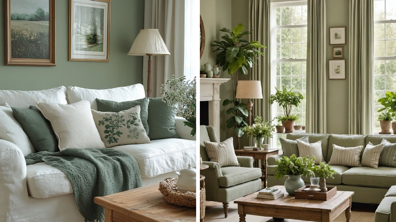 30 Sage Green Living Room Ideas to Steal - Addicted To Organization