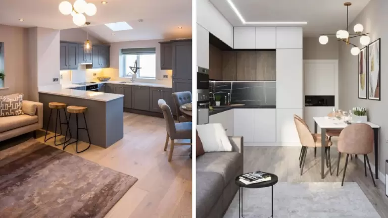 26 Small Open Plan Kitchen Dining Living Ideas to Copy
