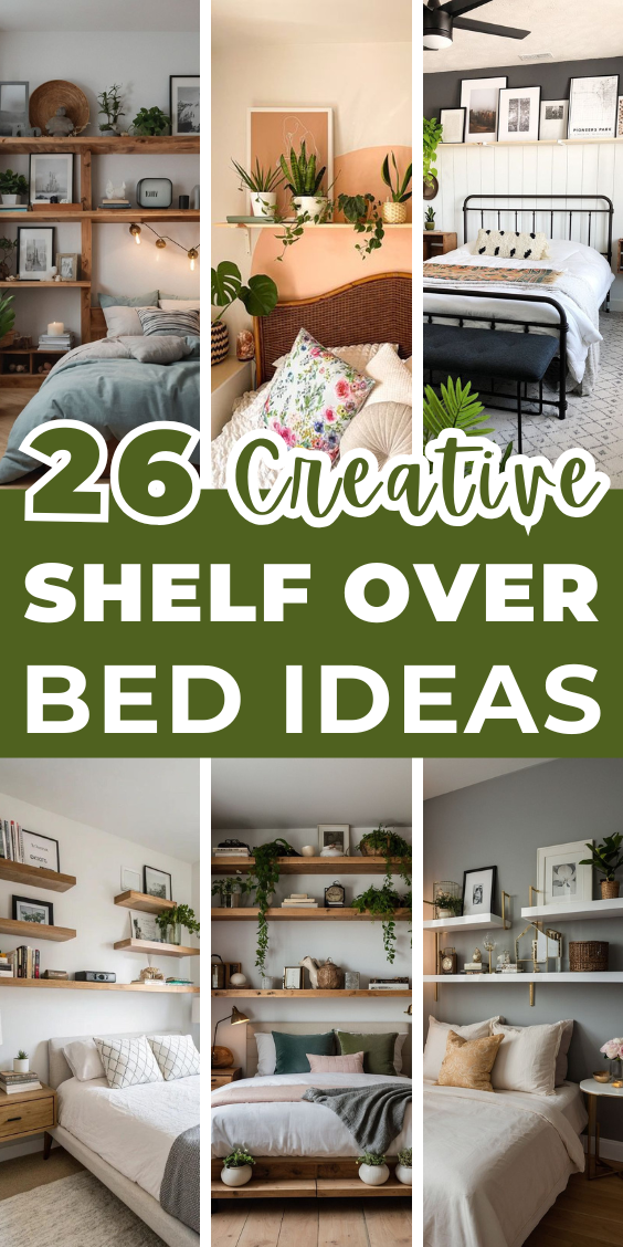 26 Shelf Over Bed Ideas That Wow - Addicted To Organization