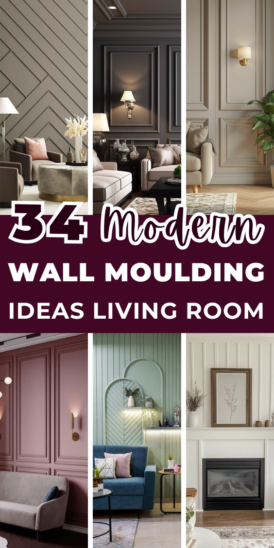 34 Modern Wall Moulding Ideas for Living Rooms - Addicted To Organization