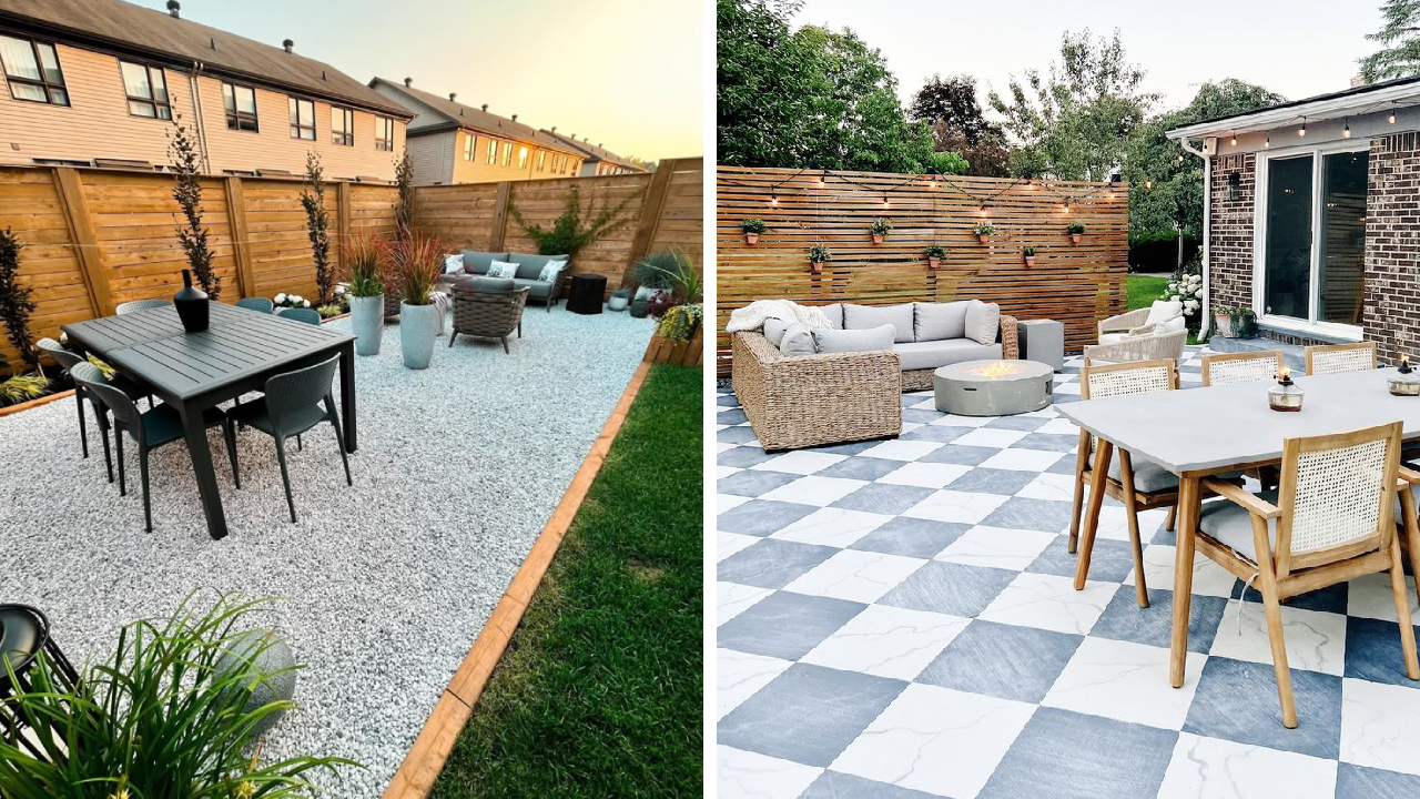 20 Cheap Patio Floor Ideas on a Budget - Addicted To Organization