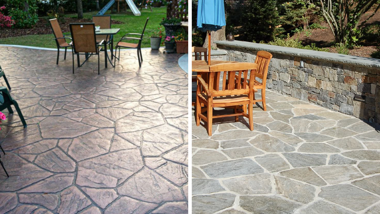 25 Stunning Stamped Concrete Patio Ideas - Addicted To Organization