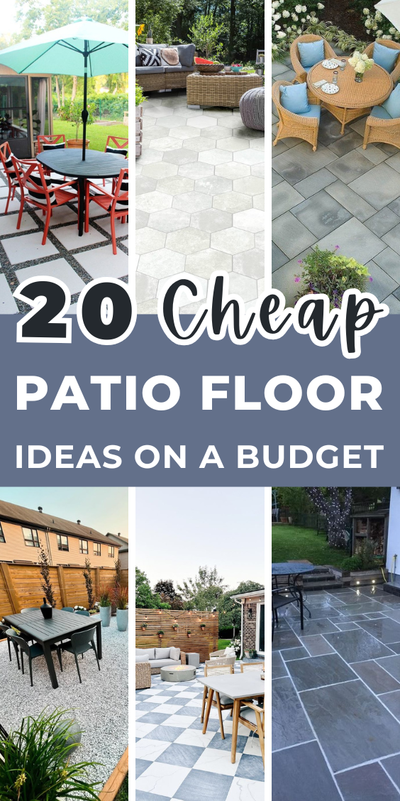 20 Cheap Patio Floor Ideas on a Budget - Addicted To Organization