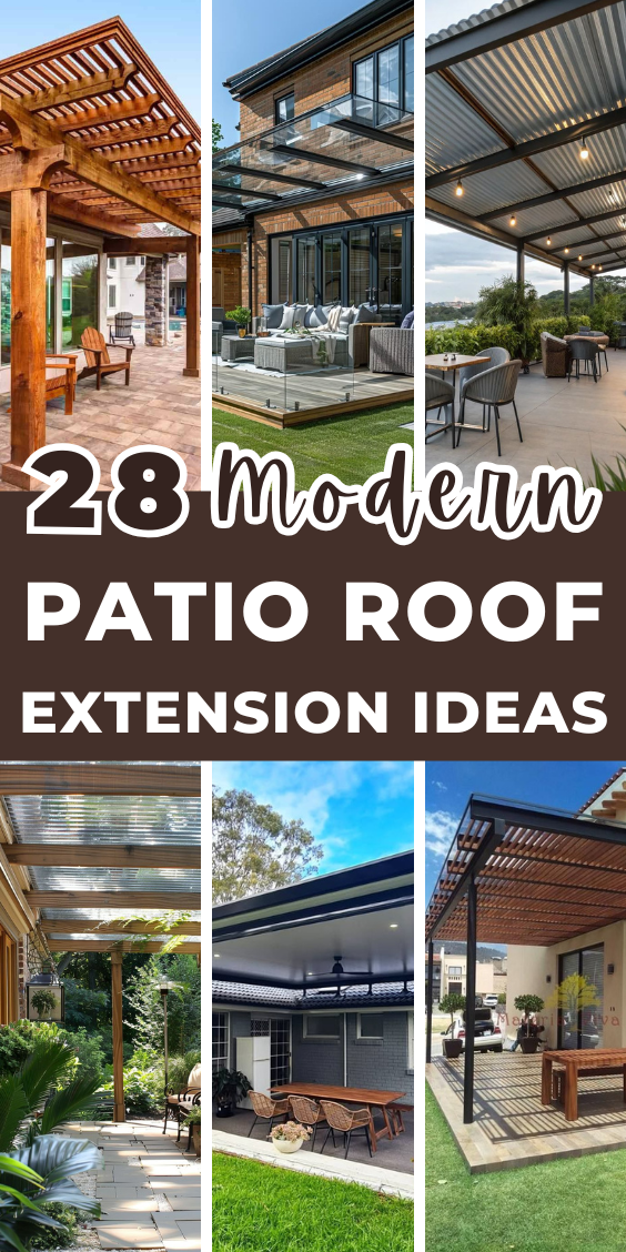 28 Modern Patio Roof Extension Ideas - Addicted To Organization