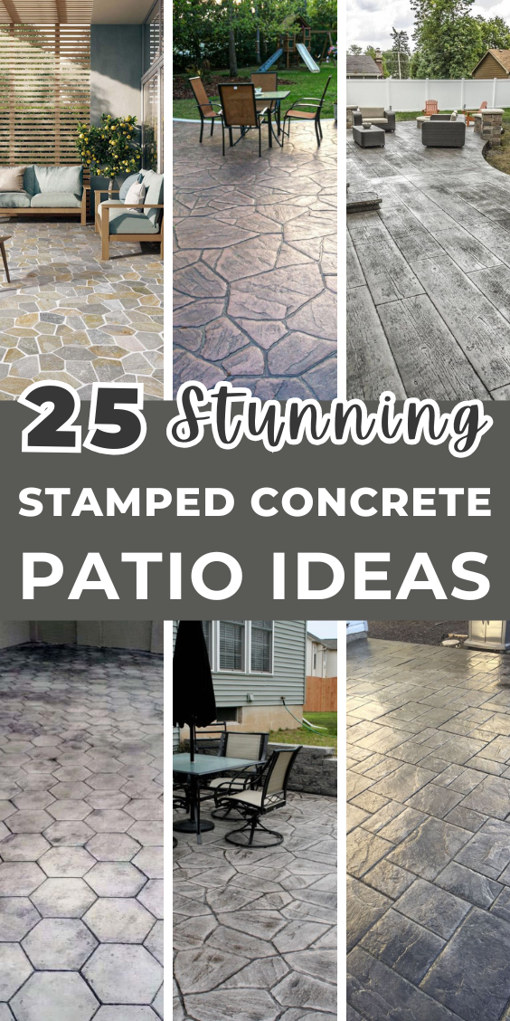 25 Stunning Stamped Concrete Patio Ideas - Addicted To Organization
