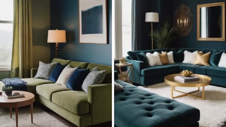 22 Sage and Navy Living Room Ideas