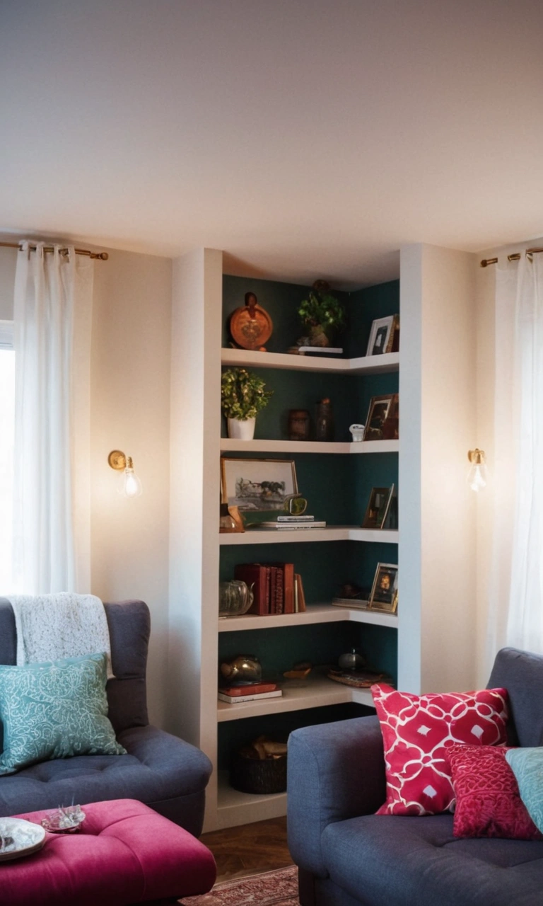 Bookshelf nook
