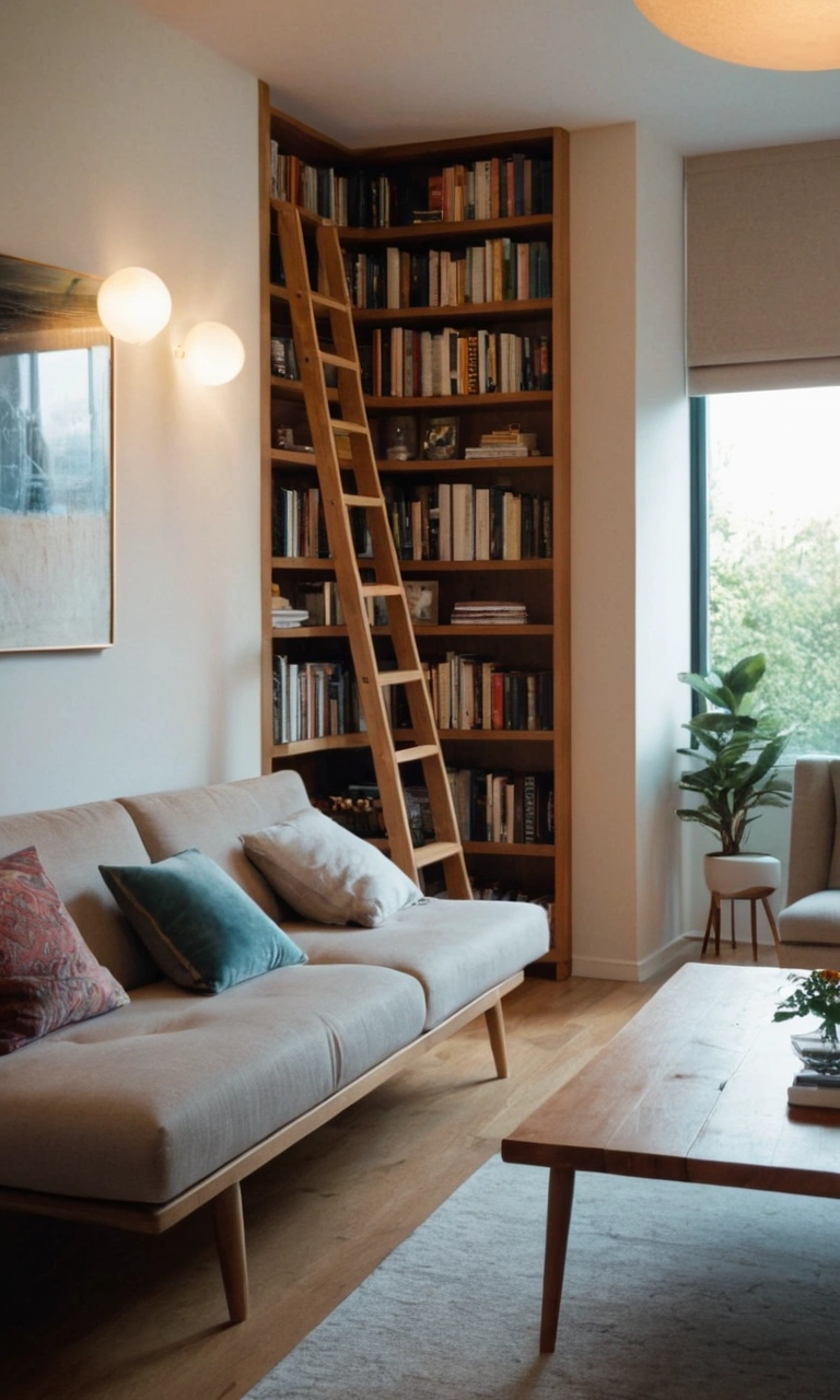 Tall bookshelf
