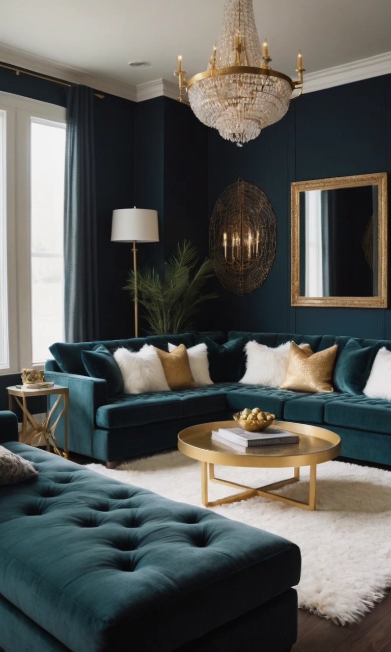 Glam living room