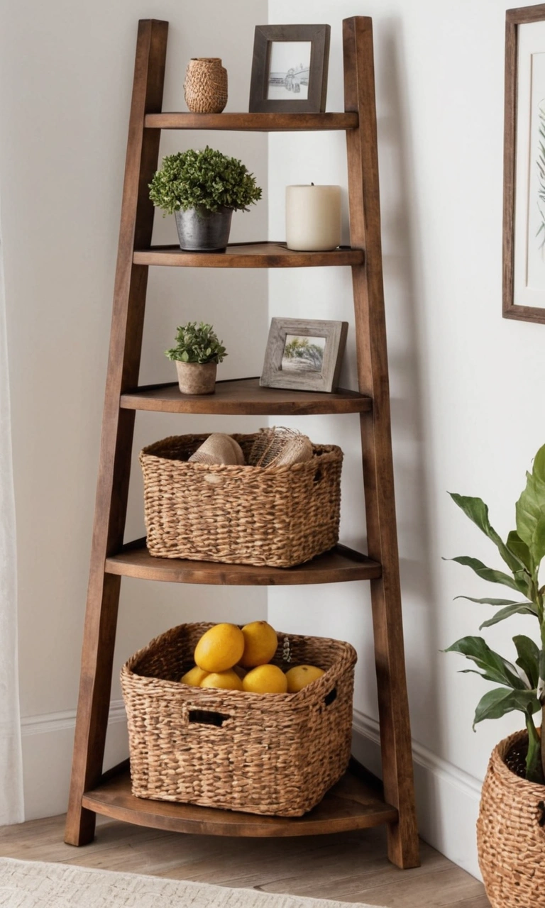 Ladder shelf