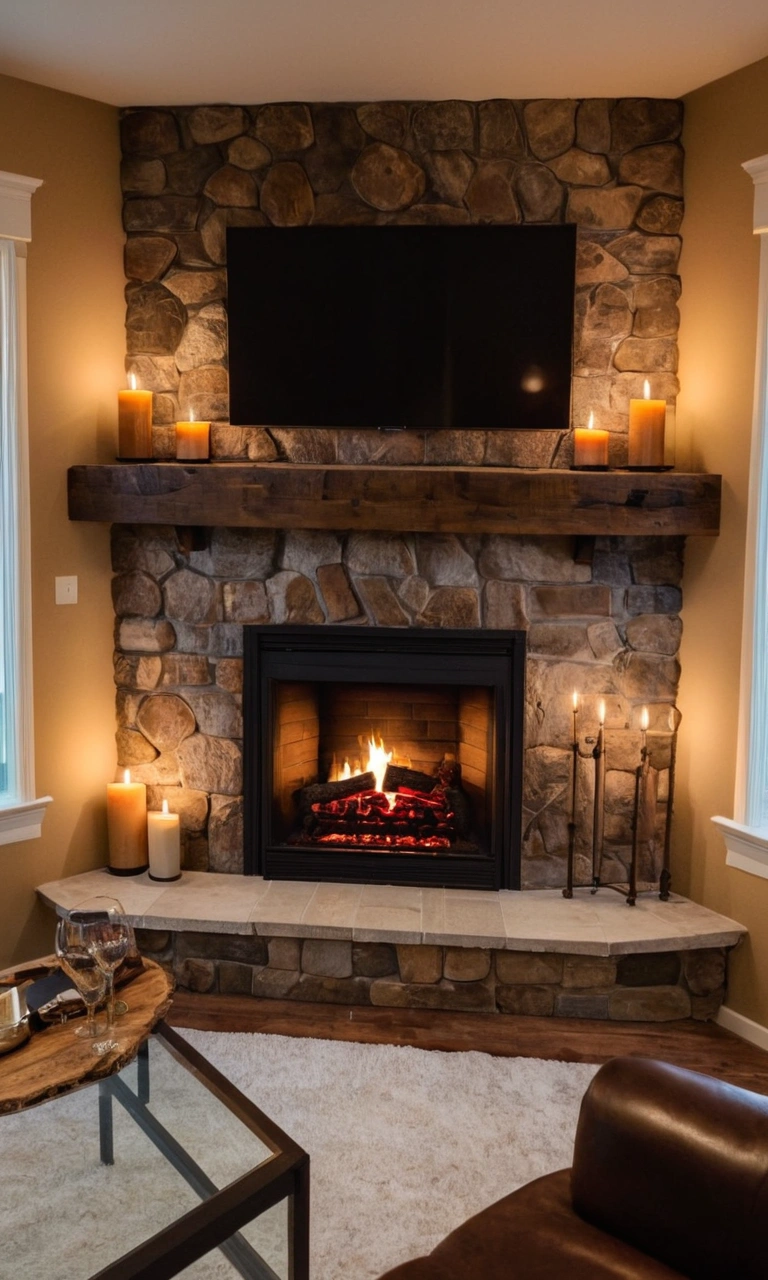 Fireplace corner