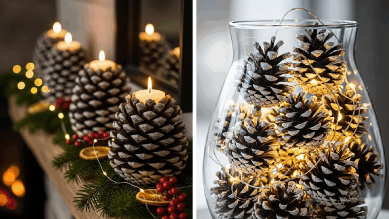 20 Gorgeous Pine Cone Christmas Decorations to Try