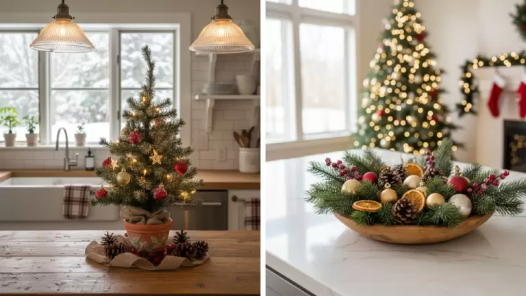 30 Kitchen Island Christmas Decor Ideas