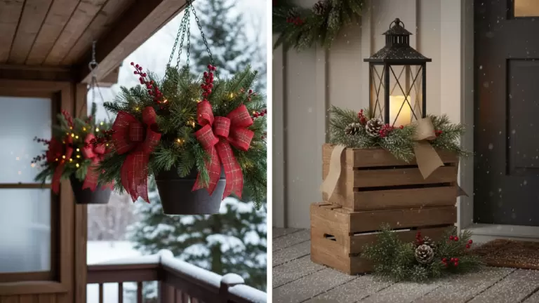30 Small Front Porch Christmas Decor Ideas