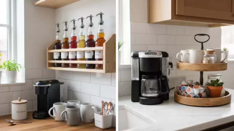 30 Easy Kitchen Counter Coffee Bar Ideas