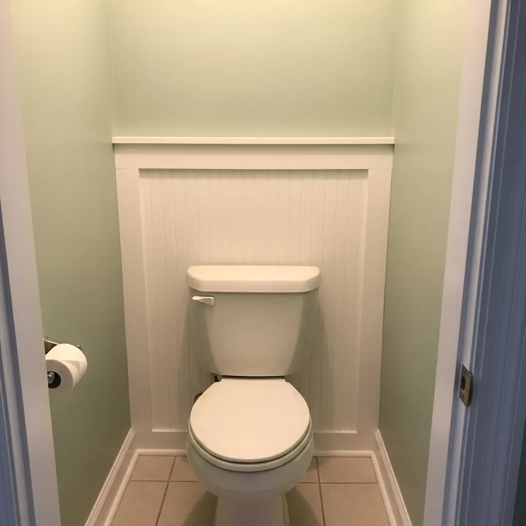 Only Behind the Toilet - 29 Easy Ideas for Beautiful Bathroom Beadboard