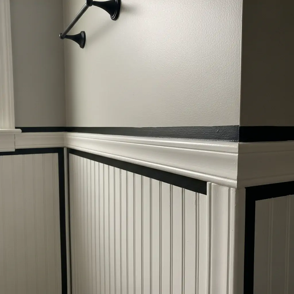 Defining the Panels - 29 Easy Ideas for Beautiful Bathroom Beadboard