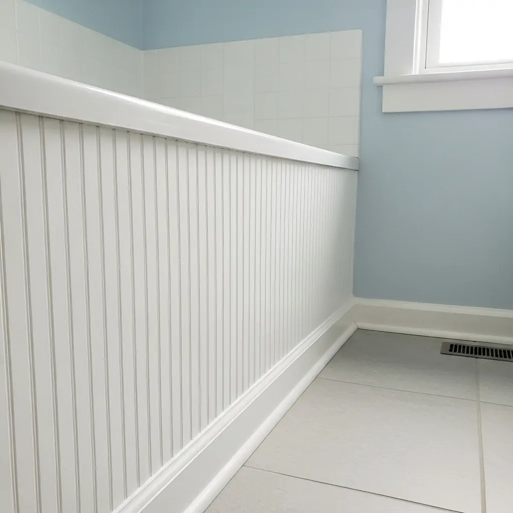 Tub Surround Panel - 29 Easy Ideas for Beautiful Bathroom Beadboard