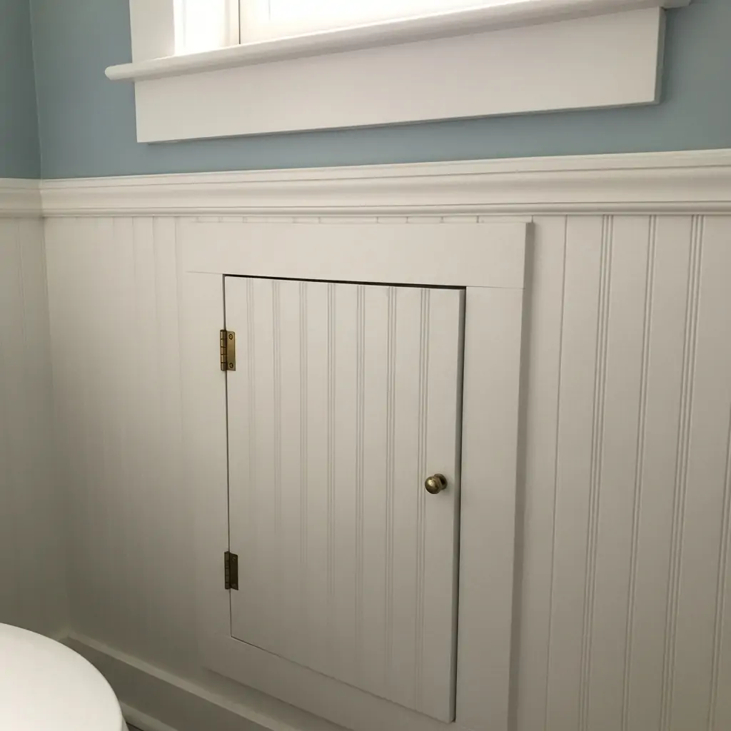 Access Panel Cover - 29 Easy Ideas for Beautiful Bathroom Beadboard