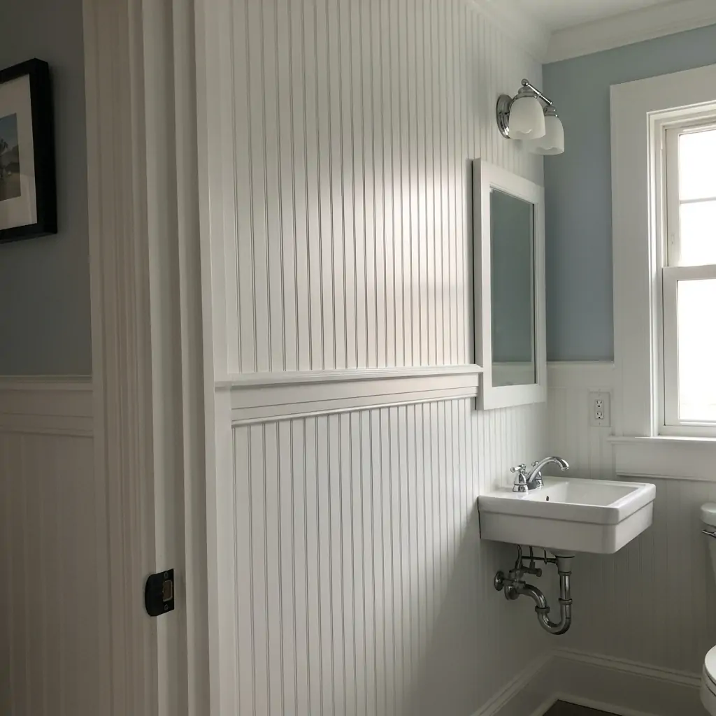 Beadboard Up To Ceiling - 29 Easy Ideas for Beautiful Bathroom Beadboard