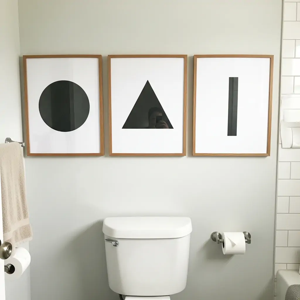 Basic Shape Bathroom Wall Art - Bathroom Picture Ideas Wall Art