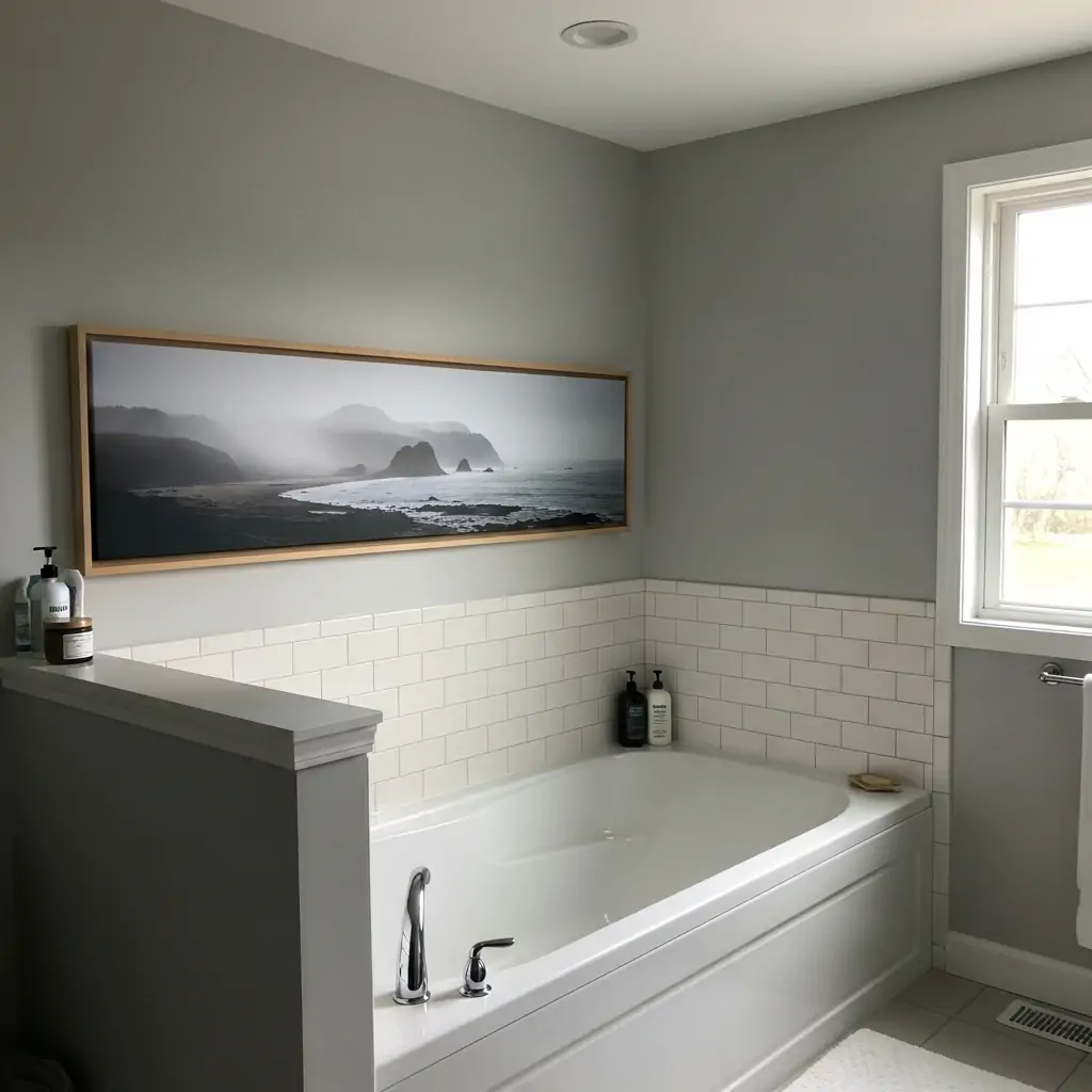 Long Horizontal Art - Bathroom Picture Ideas Wall Art