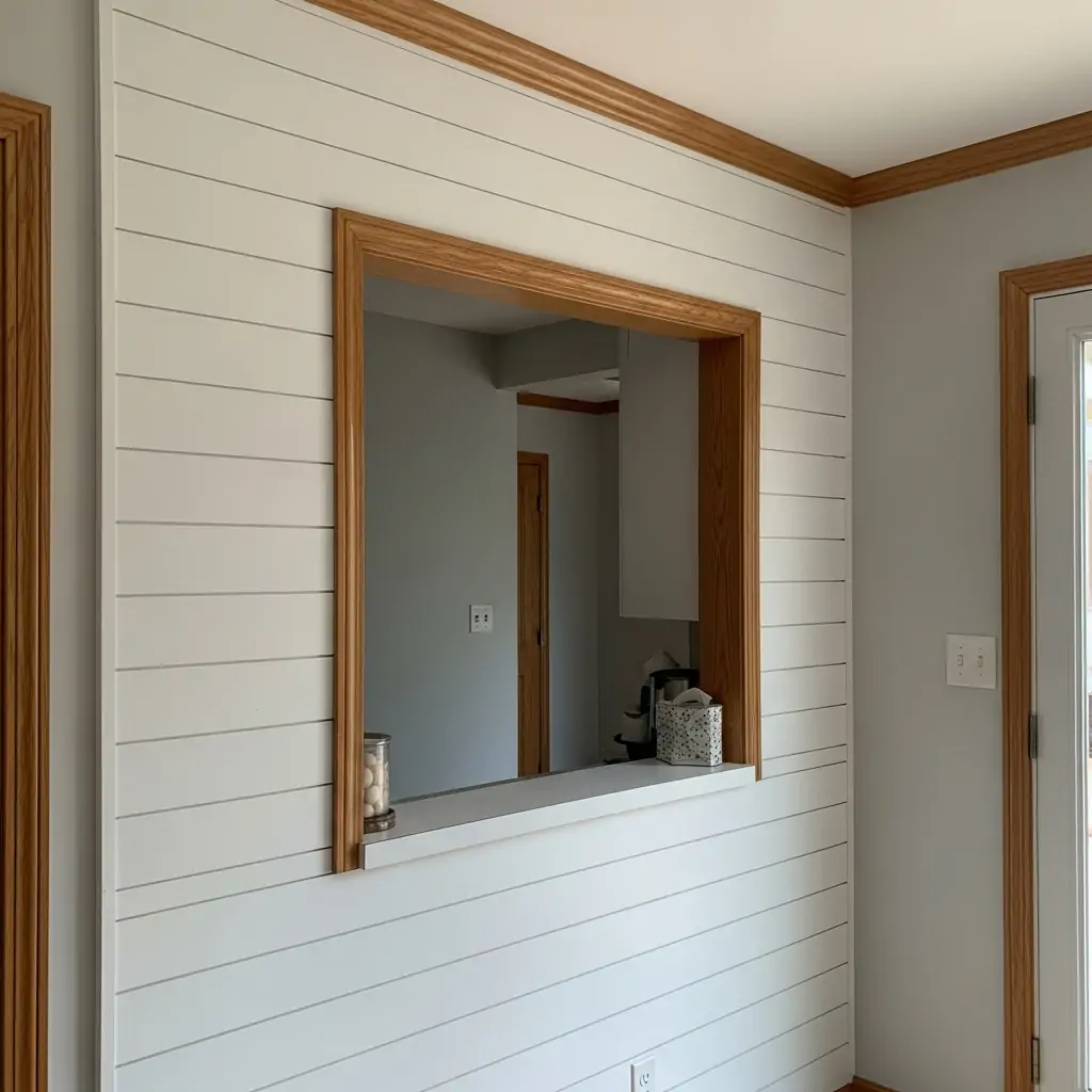 Add Shiplap Walls - 30 Genius Kitchen Pass Through Ideas