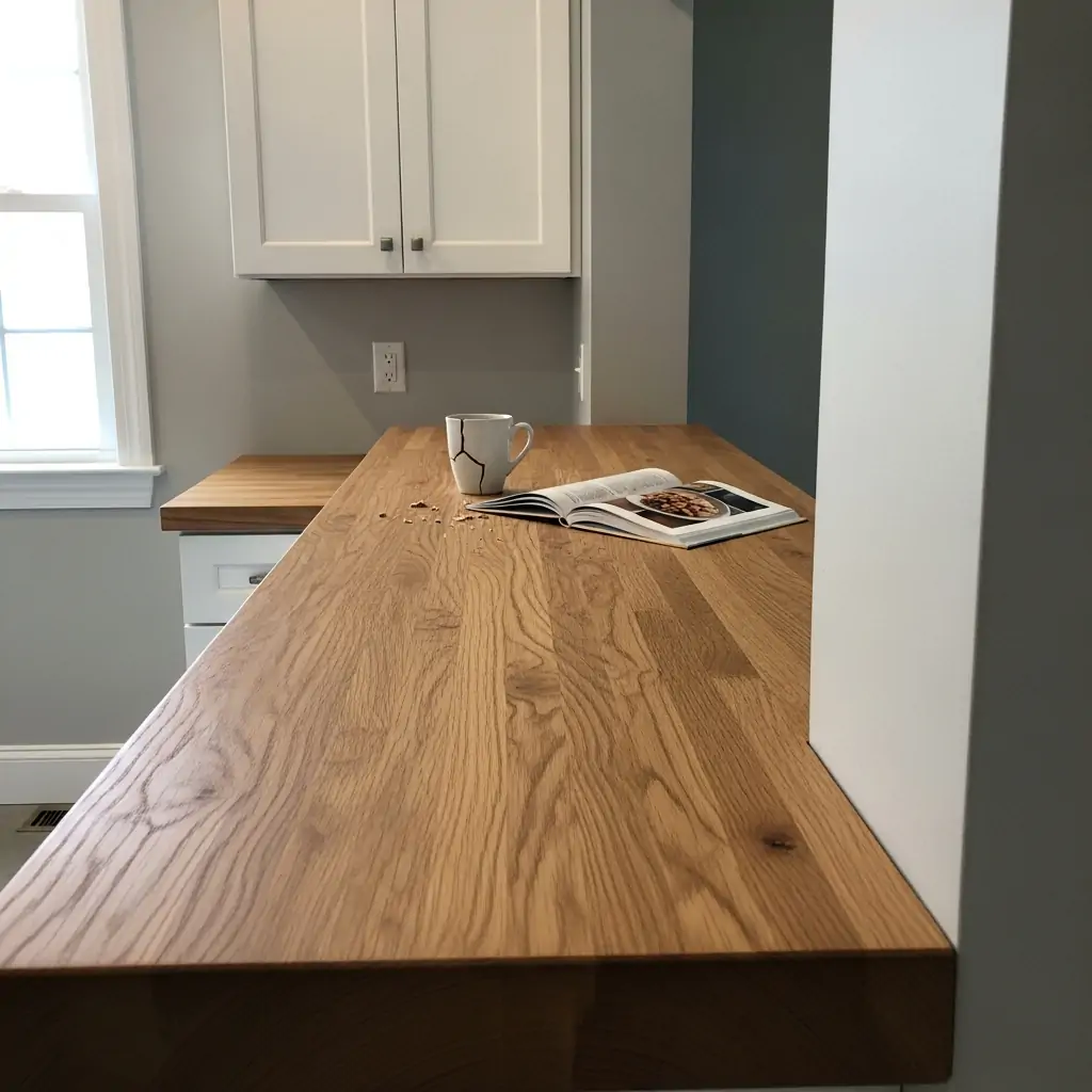 Thick Wood Ledge - 30 Genius Kitchen Pass Through Ideas