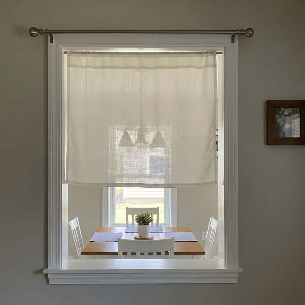 Add Curtains - 30 Genius Kitchen Pass Through Ideas