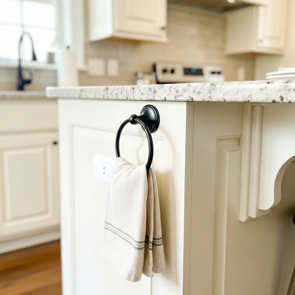 Use A Towel Bar - 30 Genius Kitchen Pass Through Ideas
