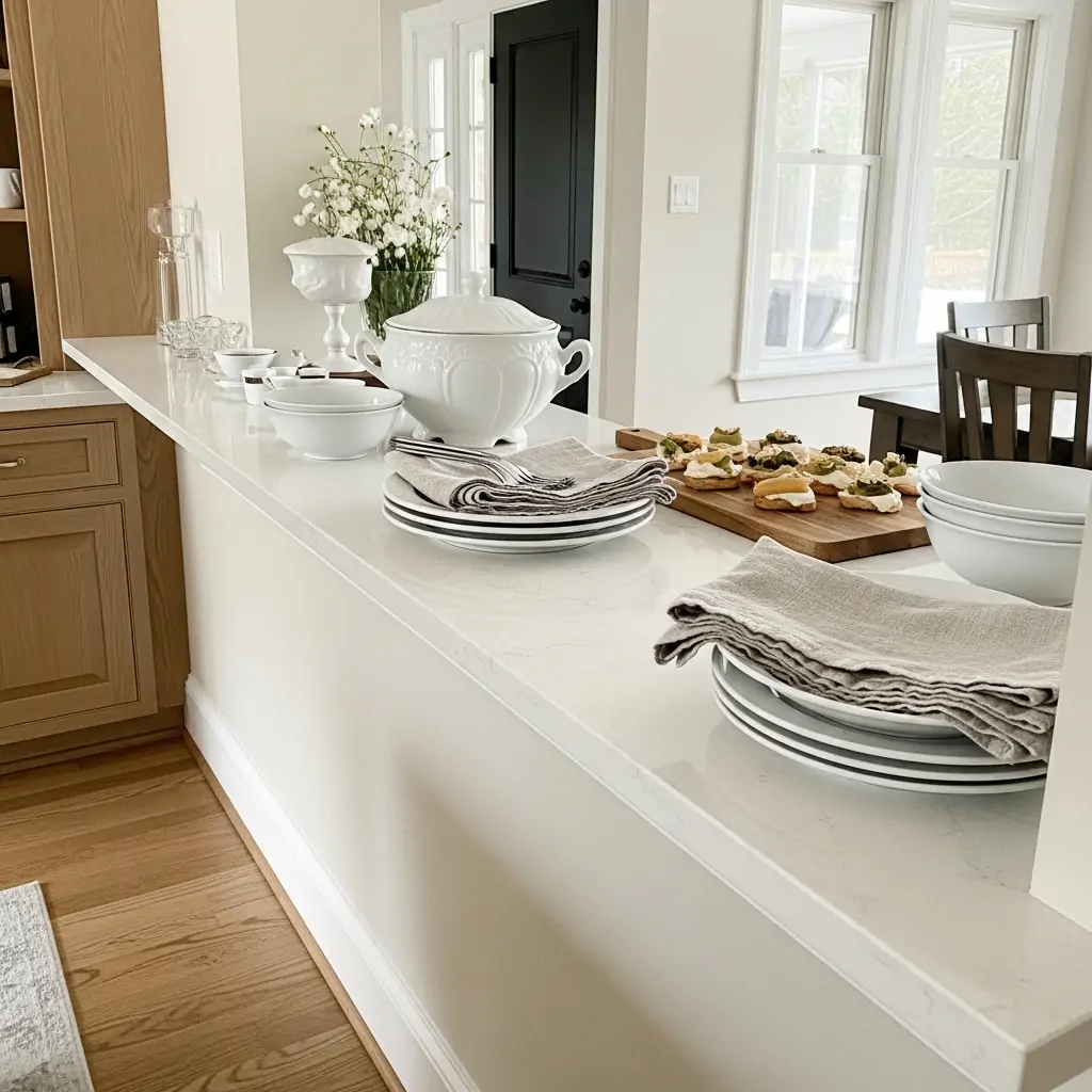 Deepen The Ledge - 30 Genius Kitchen Pass Through Ideas