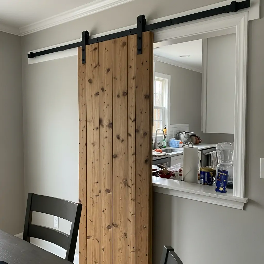 Sliding Cover Panel - 30 Genius Kitchen Pass Through Ideas