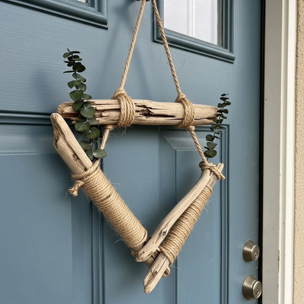 Rustic Wood and Twine - 30 Simple Valentine Door Decoration Ideas for a Beautiful Home