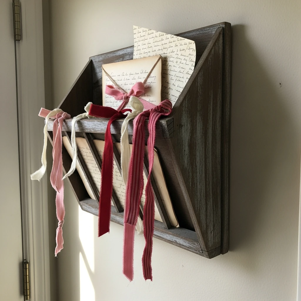 Faux Love Letter Display - 30 Simple Valentine Entryway Ideas: Get a Beautiful, Cozy Look on a Budget