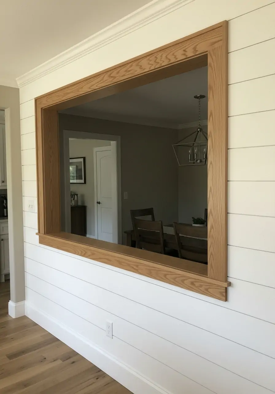 Farmhouse Trimmed Opening - 40 Load Bearing Wall Ideas for Kitchens